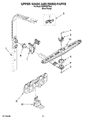 UPPER WASH AND RINSE PARTS Diagram and Parts List for KUDS03FTPA2  KitchenAid Dishwasher