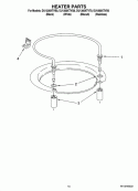 HEATER PARTS Diagram and Parts List for DU1300XTVQ0  Whirlpool Dishwasher