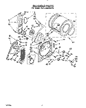 SECTION Diagram and Parts List for KEYL400WWH0  KitchenAid Dryer