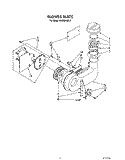 BLOWER Diagram and Parts List for KUDS21MS3  KitchenAid Dishwasher