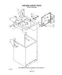 TOP AND CABINET , LITERATURE AND OPTIONAL Diagram and Parts List for LA6040XTM0  Whirlpool Washer