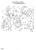 BULKHEAD Diagram and Parts List for LGT7646DZ1  Whirlpool Dryer