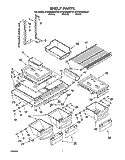 SHELF Diagram and Parts List for KTRS22MJBT01  KitchenAid Refrigerator