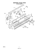 CONTROL PANEL Diagram and Parts List for RS660BXK3  Whirlpool Range