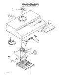SECTION Diagram and Parts List for RH2036XXS0  Whirlpool Range Hood