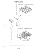 DISHRACK Diagram and Parts List for DU7200XS0  Whirlpool Dishwasher
