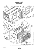 CABINET Diagram and Parts List for AR1800XT0  Whirlpool Air Conditioner
