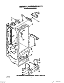 REFRIGERATOR LINER Diagram and Parts List for KSRB27QWWH00  KitchenAid Refrigerator