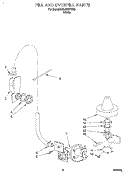 FILL AND OVERFILL Diagram and Parts List for KUDJ230YWH3  KitchenAid Dishwasher