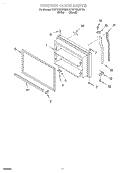 FREEZER DOOR, OPTIONAL Diagram and Parts List for KTRP21KJBT00  KitchenAid Refrigerator