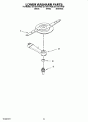 LOWER WASHARM PARTS, OPTIONAL PARTS (NOT INCLUDED) Diagram and Parts List for DU1101XTPBB  Whirlpool Dishwasher