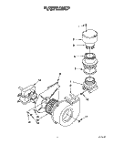 BLOWER Diagram and Parts List for KUDI220WWH4  KitchenAid Dishwasher
