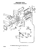 ICE MAKER Diagram and Parts List for ET18JMXSW01  Whirlpool Refrigerator