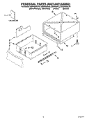 PEDESTAL PARTS (NOT INCLUDED), OPTIONAL PARTS (NOT INCLUDED) Diagram and Parts List for GEW9200LW2  Whirlpool Dryer