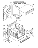 UPPER OVEN Diagram and Parts List for KEBS208AWH1  KitchenAid Wall Oven