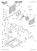 UNIT PARTS Diagram and Parts List for MACQ122XK1  Whirlpool Air Conditioner