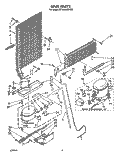 UNIT Diagram and Parts List for ET16AKXSW02  Whirlpool Refrigerator