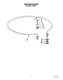 HEATER Diagram and Parts List for KUDB22HT0  KitchenAid Dishwasher
