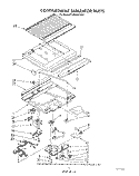 COMPARTMENT SEPARATOR Diagram and Parts List for ET18NKXSW09  Whirlpool Refrigerator