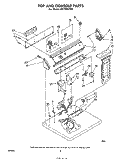 SECTION Diagram and Parts List for LE5700XPW0  Whirlpool Dryer