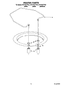 HEATER PARTS Diagram and Parts List for KUDK03CTWH3  KitchenAid Dishwasher