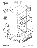 CABINET Diagram and Parts List for ET22PKXBN01  Whirlpool Refrigerator