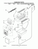 ICEMAKER PARTS Diagram and Parts List for GX2FHDXVB00  Whirlpool Refrigerator