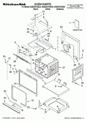 OVEN PARTS Diagram and Parts List for KEBS207SWH02  KitchenAid Wall Oven