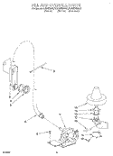 FILL AND OVERFILL Diagram and Parts List for KUDI230BWH0  KitchenAid Dishwasher