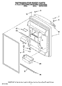 REFRIGERATOR DOOR PARTS Diagram and Parts List for MTB2254MRS00  Whirlpool Refrigerator