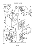 CABINET Diagram and Parts List for LG5651XMW0  Whirlpool Dryer