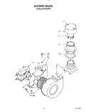 BLOWER Diagram and Parts List for KUDI220T0  KitchenAid Dishwasher