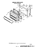 FREEZER DOOR Diagram and Parts List for ET20GKXSW00  Whirlpool Refrigerator