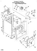 SECTION Diagram and Parts List for LER4624DZ1  Whirlpool Dryer