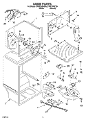 LINER PARTS Diagram and Parts List for ET8MTKXKT03  Whirlpool Refrigerator