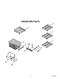 FREEZER SHELF Diagram and Parts List for KSSS42MWX01  KitchenAid Refrigerator
