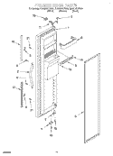 FREEZER DOOR Diagram and Parts List for GD22DFXFB00  Whirlpool Refrigerator