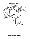 FRAME AND CONSOLE Diagram and Parts List for TUD2000W1  Whirlpool Dishwasher