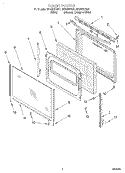 DOOR, LIT/OPTIONAL Diagram and Parts List for SF362BEGQ1  Whirlpool Range