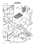 UNIT Diagram and Parts List for KSRB25QWAL02  KitchenAid Refrigerator