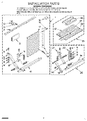 INSTALLATION Diagram and Parts List for BHAC1800BS1  Whirlpool Air Conditioner