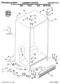 CABINET PARTS Diagram and Parts List for KSRA25KKBT02  KitchenAid Refrigerator