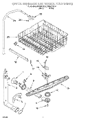 UPPER DISHRACK AND WATER FEED Diagram and Parts List for DU925SCGB0  Whirlpool Dishwasher