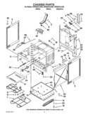 CHASSIS PARTS Diagram and Parts List for WFE524CLAB0  Whirlpool Range