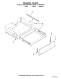 DRAWER PARTS Diagram and Parts List for KGRS202BBL0  KitchenAid Range