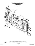 CONTROL PANEL Diagram and Parts List for RE960PXVN4  Whirlpool Range