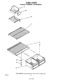 SHELF Diagram and Parts List for ET16JMXRWR2  Whirlpool Refrigerator
