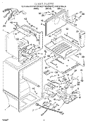 LINER Diagram and Parts List for KTRS22KHBL00  KitchenAid Refrigerator