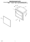 FREEZER DOOR PARTS, LITERATURE AND OPTIONAL PARTS Diagram and Parts List for KBRA20ELBL00  KitchenAid Refrigerator