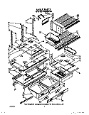 SHELF, OPTIONAL Diagram and Parts List for ET22RMXYW00  Whirlpool Refrigerator